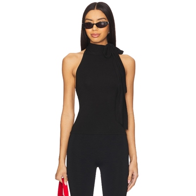 [冬季内搭]superdown 挂脖露背上衣黑色美式性感风背心REVOLVE