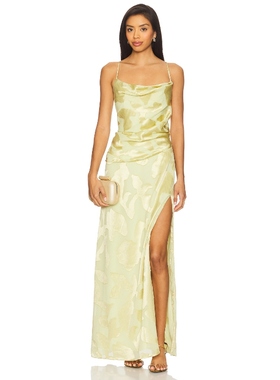 SIMKHAI Jessa Draped Gown 黄色REVOLVE小众新款