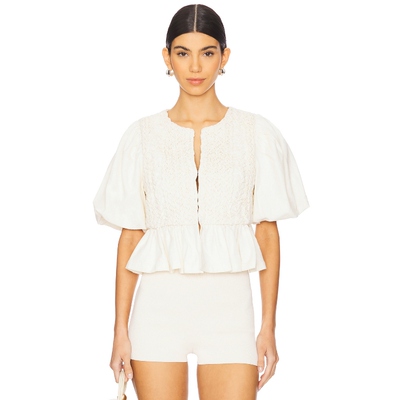 Scarlett Poppies 上装 象牙白y2k辣妹风REVOLVE小众新