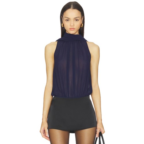 ALL THE WAYS Priya Bodysuit 藏青色REVOLVE小众新款