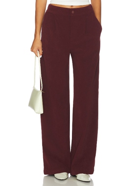 [冬季新品]Varley FLORIS 长裤 酒红色美式休闲风REVOLVE小众