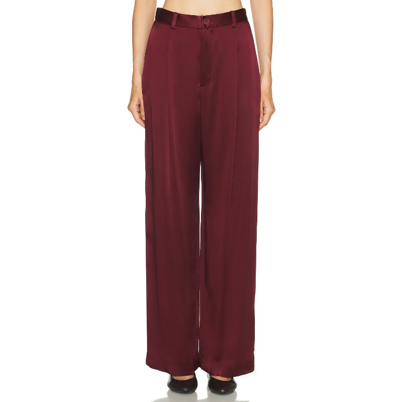 Lapointe SATIN RELAXED 褶裥裤  美式休闲风REVOLVE小众新款