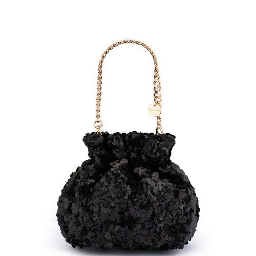 olga berg Mattie Sequin Pouch 黑色REVOLVE早秋新品穿搭
