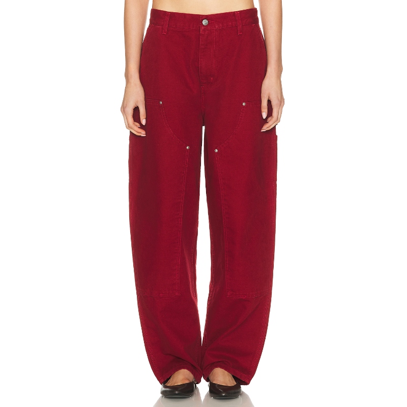 Carhartt WIP 牛仔裤 红色 美式复古风REVOLVE小众新款