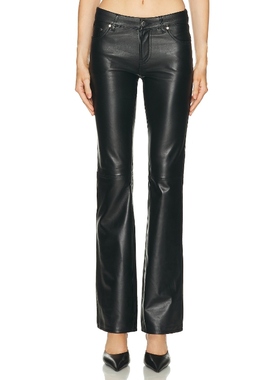 EB Denim MARIA MID RISE BOOTCUT 长裤 黑色REVOLVE小众新款