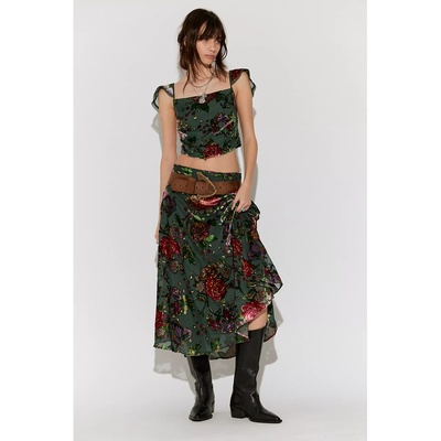 Free People ELECTRA HEARTS 套装 revolve小众新款 深绿色