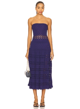 [春季新品]Alexis PAYGE 针织连衣裙保暖藏青色REVOLVE小众