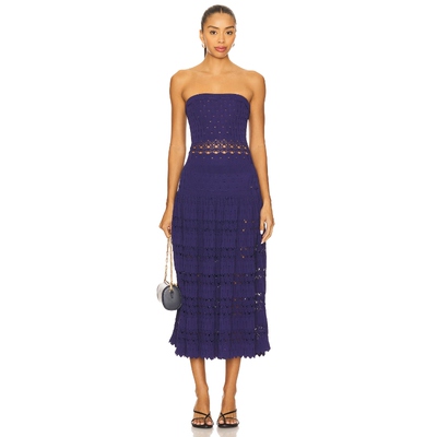 [春季新品]Alexis PAYGE 针织连衣裙保暖藏青色REVOLVE小众