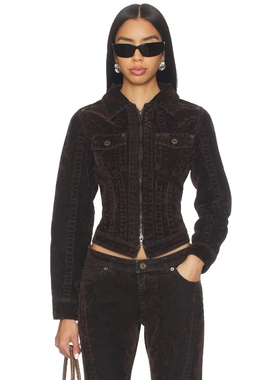 KNWLS FLOCK 夹克 黑色 美式休闲风REVOLVE小众新款