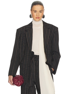 Helsa STRIPE TWILL BOYFRIEND 西装 revolve小众新款