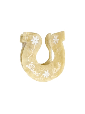 Solar Eclipse Hand-painted Good Luck Horseshoe Claw Hair Cli