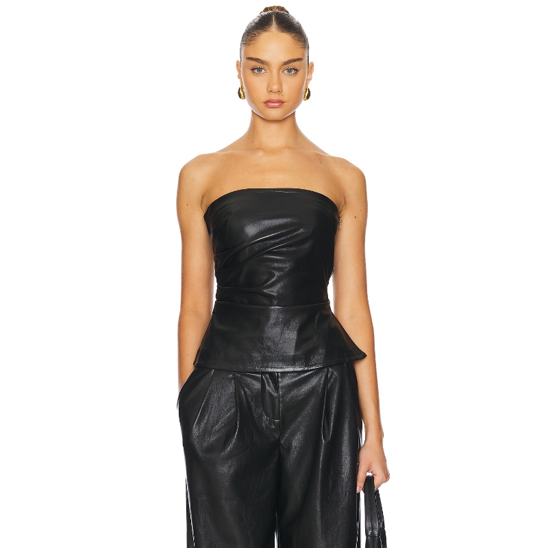 [冬季内搭]Camila Coelho DIEM 上装黑色REVOLVE小众新款