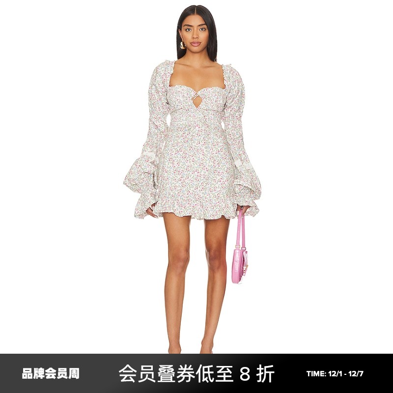 For Love & Lemons LUCCA 连衣裙revolve时尚小众新品