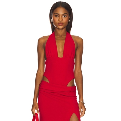 [冬季内搭]Natalie Rolt BECCA 紧身服 红色辣妹风REVOLVE新款