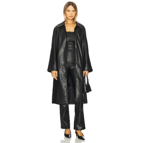 superdown FRANCINE 大衣 黑色美式性感REVOLVE小众新款