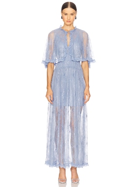 AKNVAS TISSY 长裙 Baby BlueREVOLVE小众新款