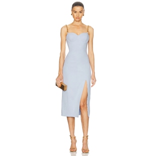 蓝色REVOLVE小众新款 羊毛裙子 Herrera Carolina