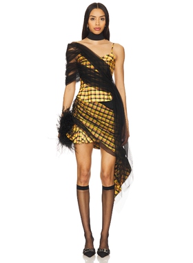 Kim Shui BUSTIER 上装 黄色 y2k辣妹风REVOLVE小众新款