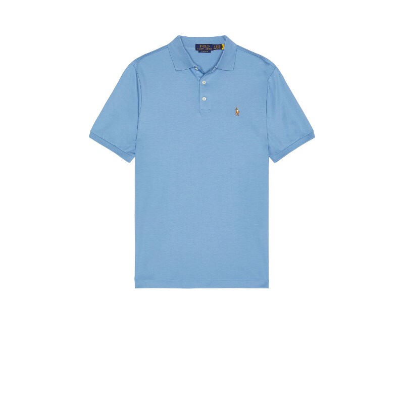 Polo Ralph Lauren浅蓝上衣翻领通勤风秋冬新品短袖T恤REVOLVE