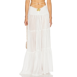 CIN CIN SONG ORCHID 半身裙 白色REVOLVE小众新款