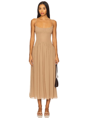 [春季新品]LPA DAWN 羊毛裙子 棕色 REVOLVE小众