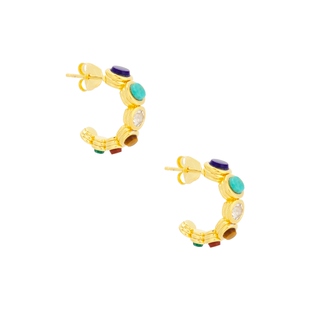 DEVE THEORIE DE COULEURS 耳饰 金属金色REVOLVE小众新款