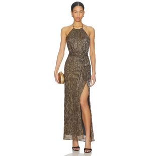 金属金色REVOLVE小众新款 长裙 CELINE NBD