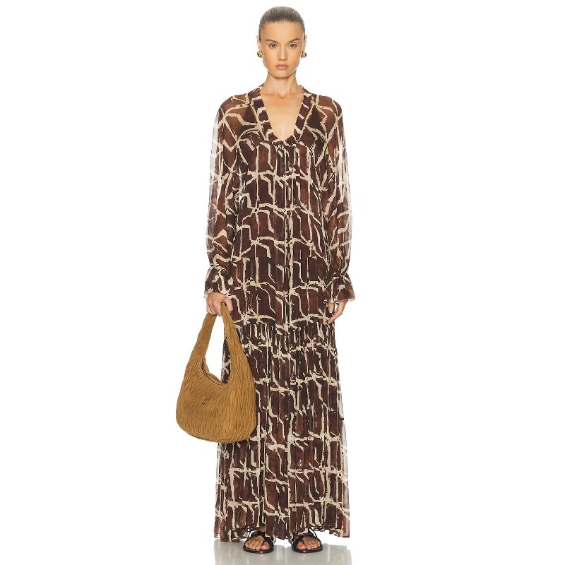 [冬季新品]Alexis MYKAEL 裙子 棕色 REVOLVE小众