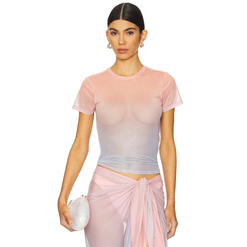 Good American 婴儿T恤 粉色 y2k辣妹风REVOLVE小众新款