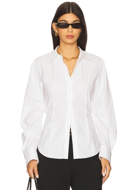 HEVRON DREXEL 衬衫 白色 y2k辣妹风REVOLVE小众新款