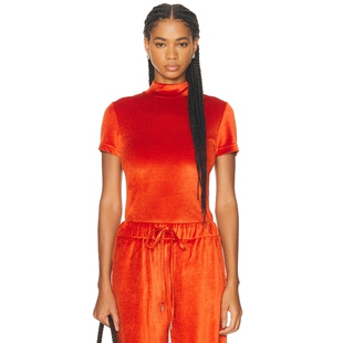 Hearst 上装 Gabriela VIK 橙色 y2k辣妹风REVOLVE小众新款
