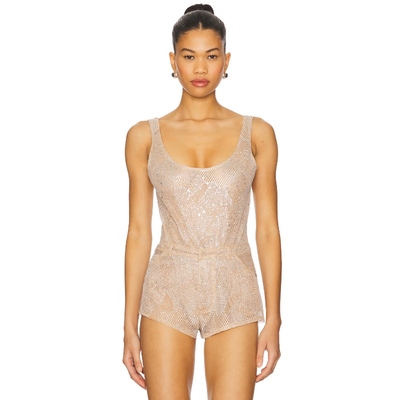 The Dolls House STARR 紧身服 中性色调REVOLVE小众新