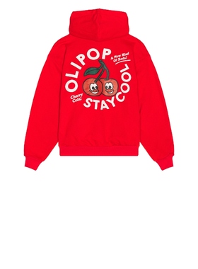 [冬季新品]Stay Cool 连帽衫 红色 REVOLVE小众新款