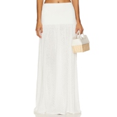 春季 Reckless 新品 4th AVANI 针织半身裙白色REVOLVE小众新款