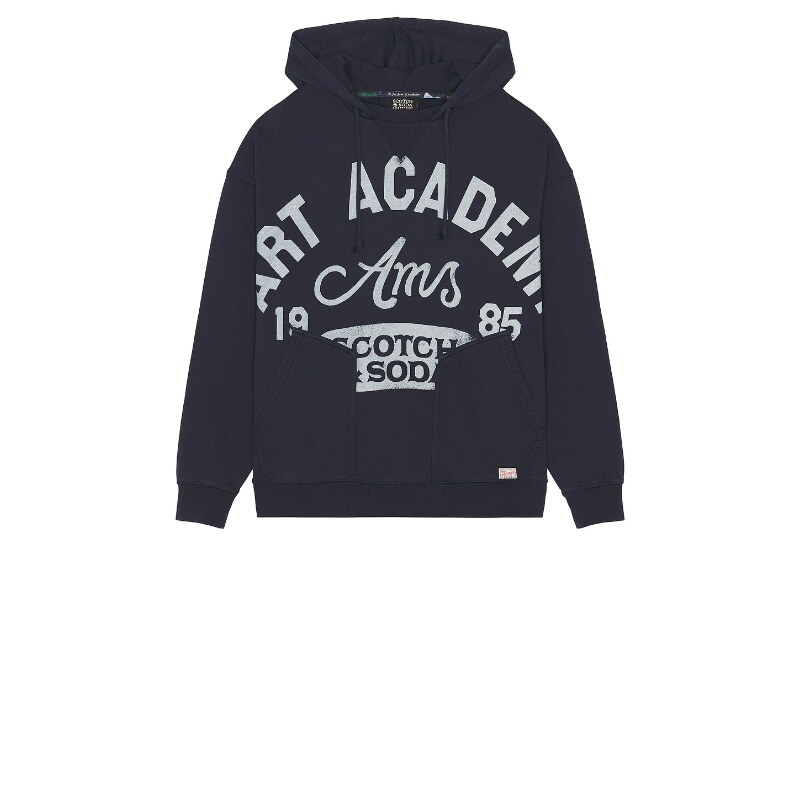 [冬季新品]Scotch & Soda 连帽衫 藏青色REVOLVE小众