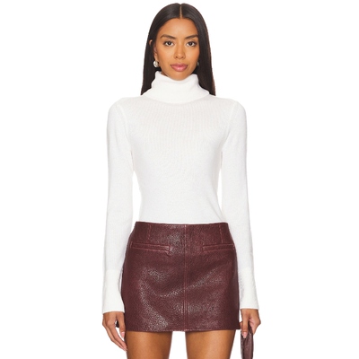 SIMKHAI NUHA 圆翻领 象牙白长袖上衣REVOLVE小众新款