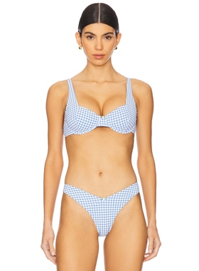 Tularosa ASTER 上装 蓝色 y2k辣妹风REVOLVE小众新款