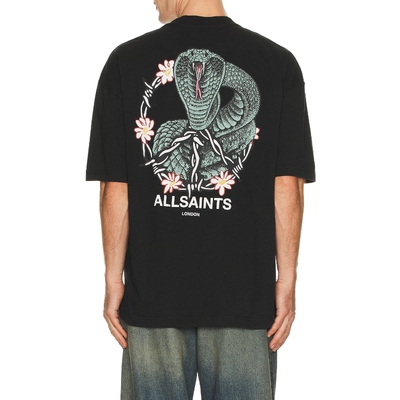 ALLSAINTS SNAKEBITE T恤 黑色REVOLVE小众新款