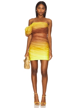 A.L.C. KYLER 针织连衣裙保暖黄色REVOLVE小众新款