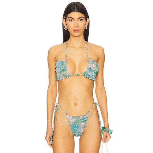 DEVON WINDSOR WILLOW 比基尼文胸上装 青色REVOLVE小众新款