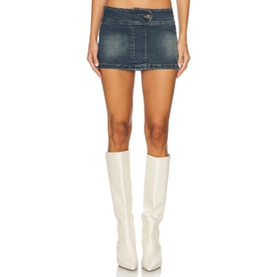 [春季新品]superdown LIBERTY 半身裙 蓝色REVOLVE