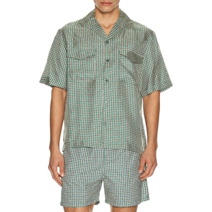 Clarke GreenREVOLVE小众新款 Printed Shirt Silk SIMKHAI