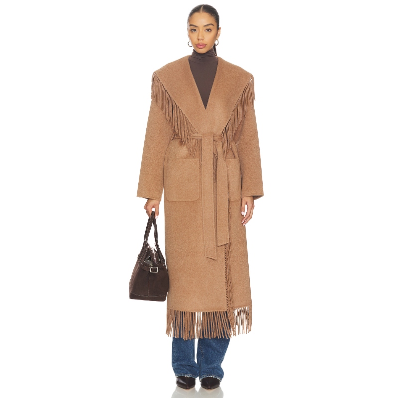 SIMKHAI CARRIE 长袍外套 灰褐色REVOLVE小众新款