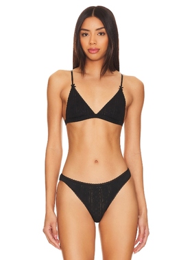 Cou Cou Intimates THE TRIANGLE BRALETTE 三角形比基尼 黑色REV