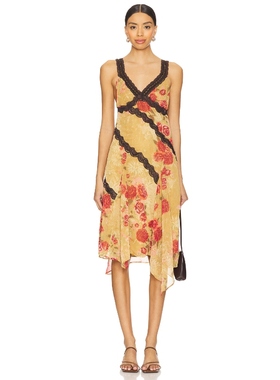 Free People FREE PEOPLE AMPHORA 中长款连衣裙女夏 棕