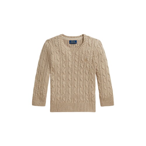 童装  Polo Ralph Lauren CREWNECK  毛衣  棕黄色 秋冬新品REVOL