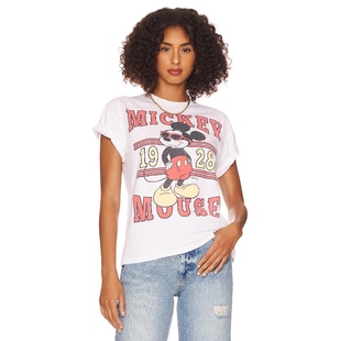 Food y2k辣妹风REVOLVE新款 MICKEY 白色 T恤 Junk