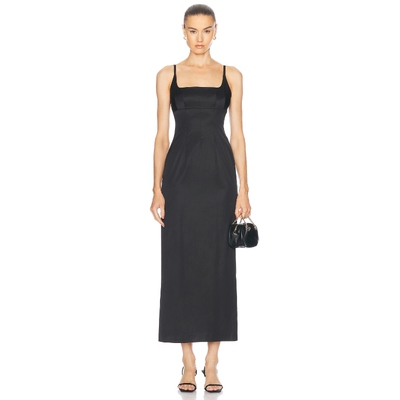 Staud CAROL 裙子 黑色REVOLVE小众新款