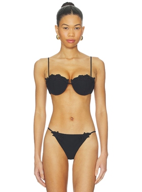 Cult Gaia GRETA 比基尼文胸上装 黑色 性感REVOLVE小众新款