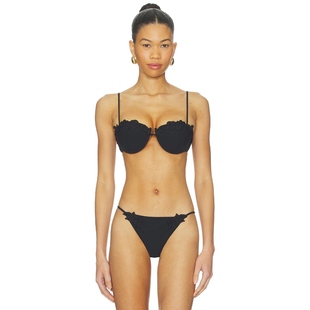 Gaia 性感REVOLVE小众新款 GRETA 黑色 比基尼文胸上装 Cult